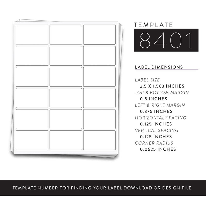 Dashleigh 180 Printable Mini Candy Bar Labels - Custom Stickers 2.5x1.563 inches for Inkjet & Laser - Wrappers for Chocolate Miniatures, Wedding & Party Favors - Image 4